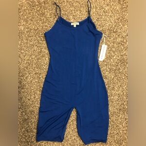 NWT Blue Bodycon Romper